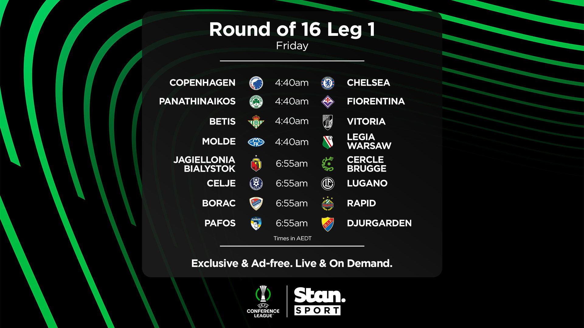 This week on Stan Sport (6 March 2025)