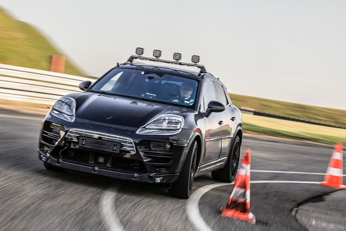 Prototypes of the all-electric Macan: both digital and real