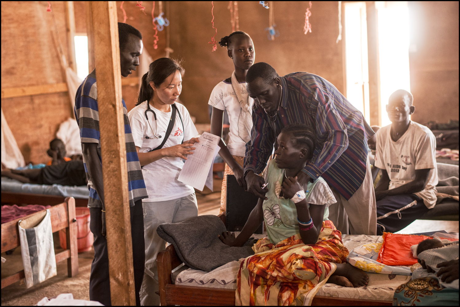Dans la clinique MSF de Mellut. (c) Matthias Steinback/MSF