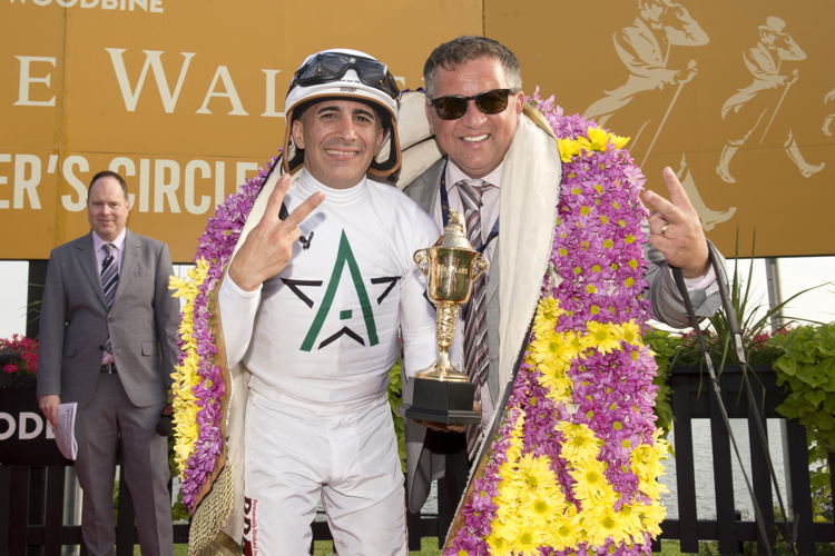 Rafael Hernandez and Kevin Attard with The King's Plate Trophy (Michael Burns Photo) Rafael Hernandez and Kevin Attard with The King's Plate Trophy (Michael Burns Photo)