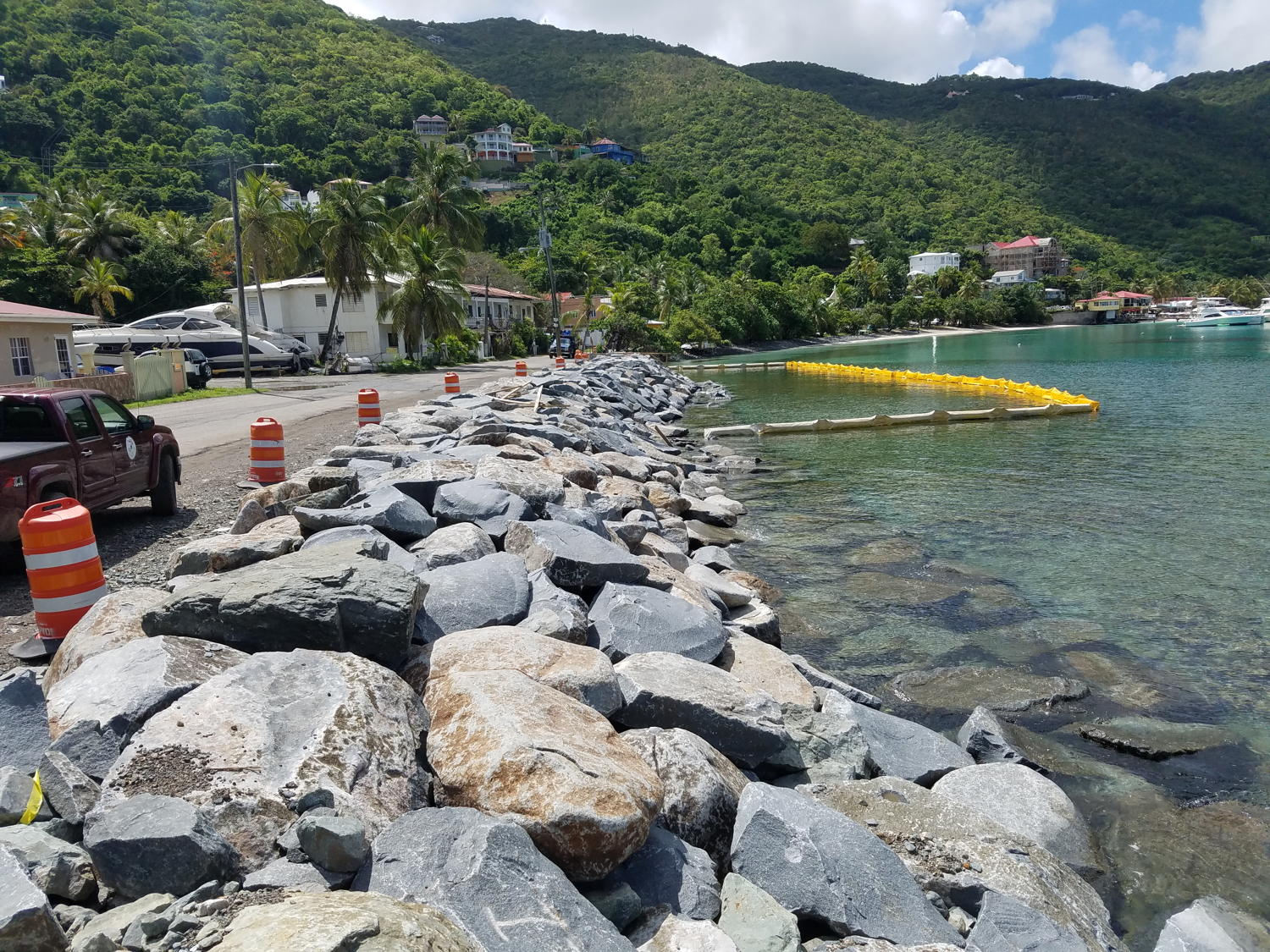 The drainage project financed under the iLAND Resilience Climate Change Project.