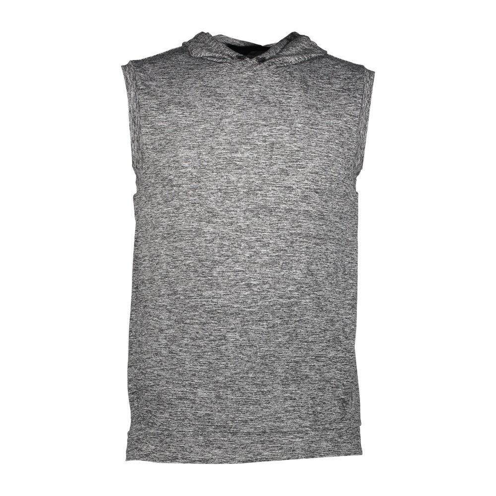 Playera sin mangas con hoodie para hombre