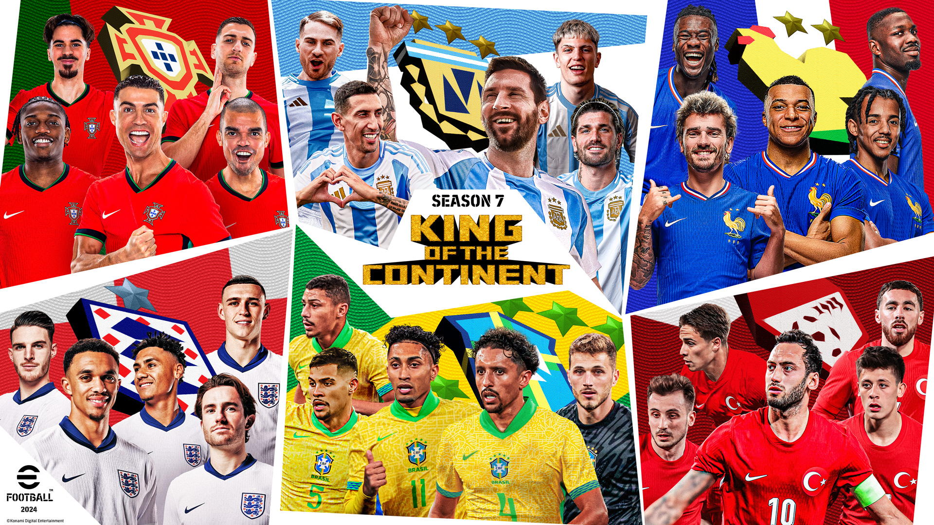 eFootball™ se prépare pour un été sous le signe du football avec la Saison 7 : « King of the Continent »
