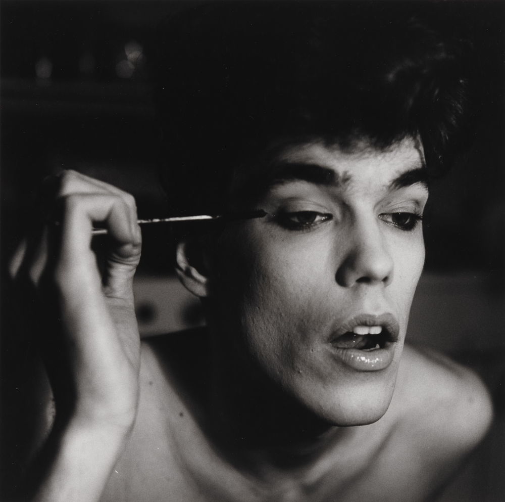 David Brintzenhofe Applying Makeup (II), 1982 © 1987 The Peter Hujar Archive LLC; Courtesy Pace/MacGill Gallery, New York and Fraenkel Gallery, San Francisco