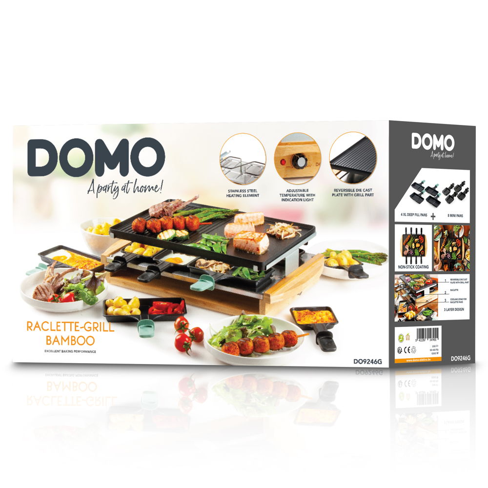 DO9246G Raclette-Grill Bamboo
