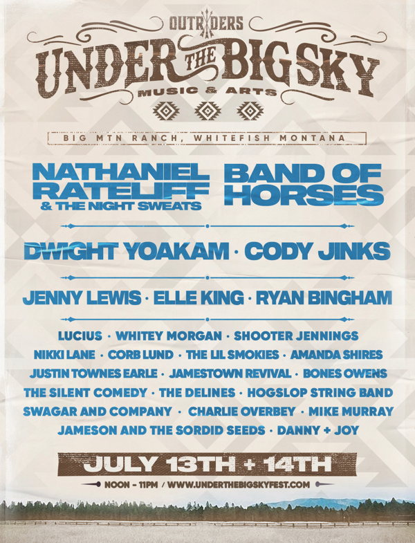 Under The Big Sky Festival To Debut In Whitefish, Northern Montana, July 13 & 14