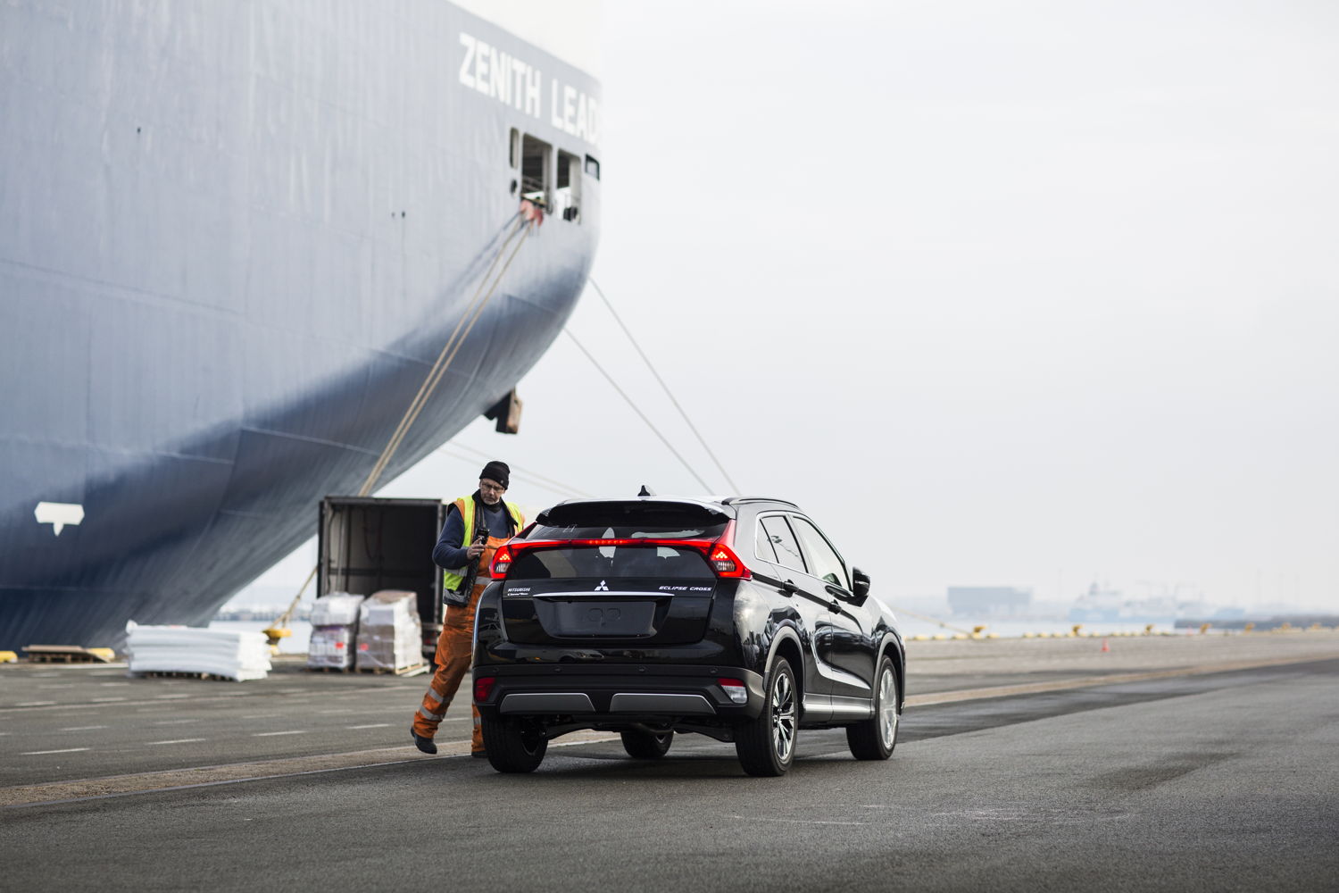 Eclipse Cross Arrival in the Port