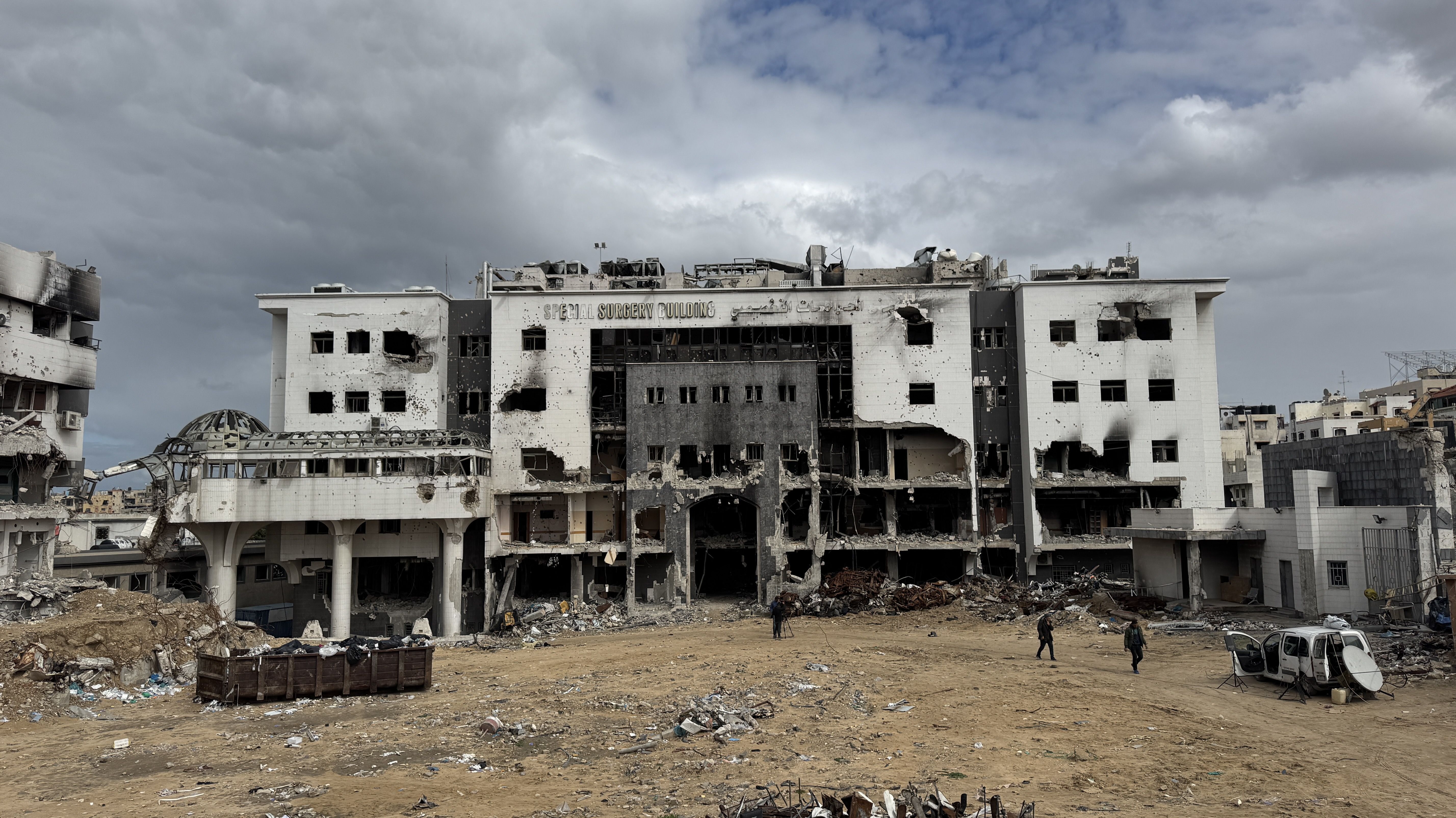 El Hospital Al Shifa, en la ciudad de Gaza, gravemente destruido. NOUR ALSAQQA/MSF El Hospital Al Shifa, en la ciudad de Gaza, gravemente destruido. NOUR ALSAQQA/MSF