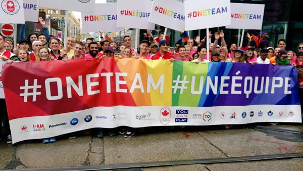 REMINDER: CANADIAN SPORT COMMUNITY TEAMS UP AS #ONETEAM FOR PRIDE ...