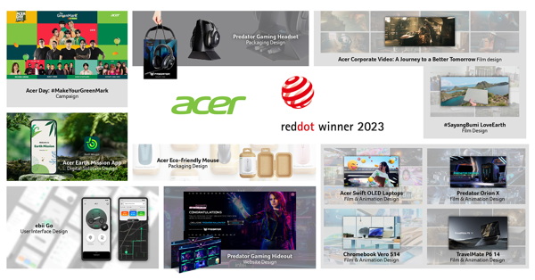 Acer Campaigns and Digital Solutions that Advocate Sustainability Recognized by Red Dot Awards Body 