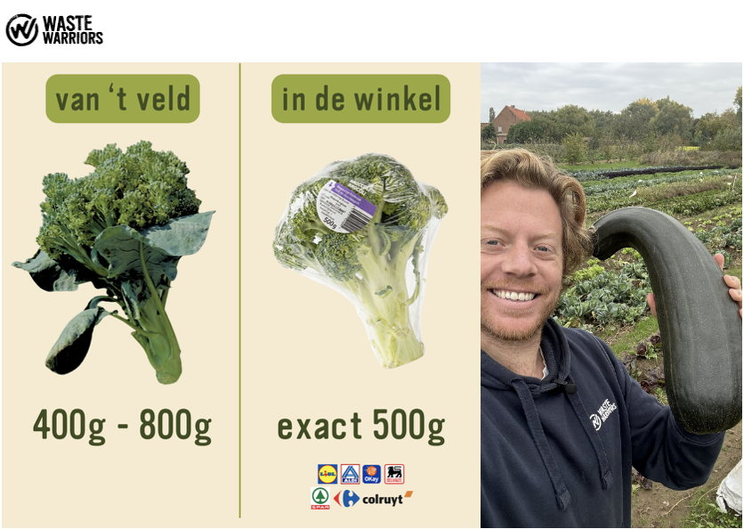 Waste Warriors start petitie tegen schoonheidsidealen voor groenten en fruit bij supermarkten Waste Warriors start petitie tegen schoonheidsidealen voor groenten en fruit bij supermarkten