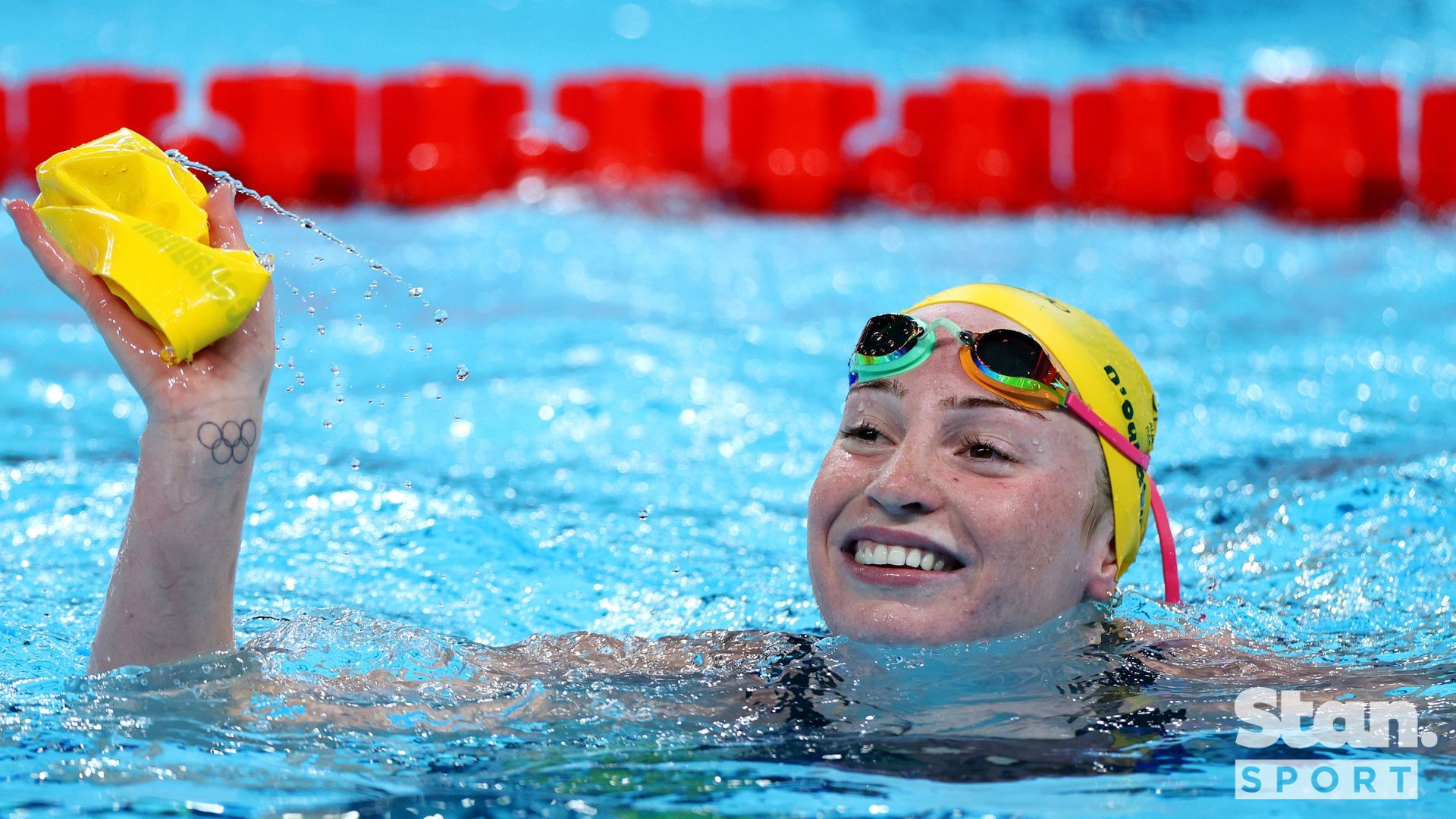 Mollie O'Callaghan set a new Olympic Record on her way to victory in the Women's 200m Freestyle in a famous Aussie one-two.