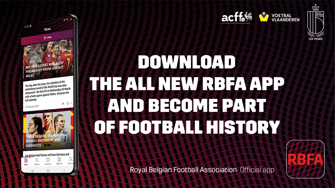 Voetbalbond lanceert gloednieuwe RBFA-app