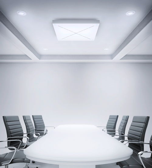The Sennheiser TeamConnect Ceiling Microphone covers an area of up to 60 square meters with excellent audio quality.