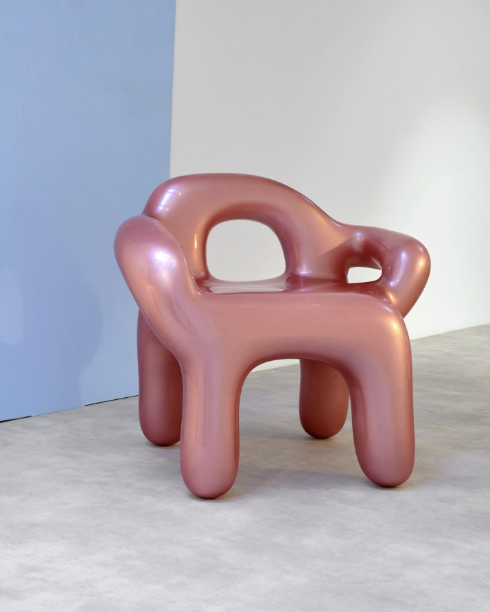 Bubble Arm Chair, 2021 by Léa Mestres at Galerie SCCENE OUVERTE. Image courtesy of Galerie SCENE OUVERTE