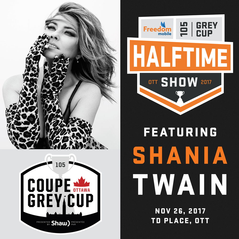 Freedom Mobile Halftime Show artist Shania Twain