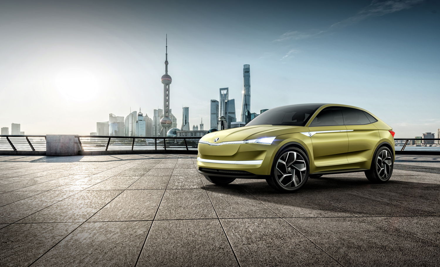 At the 2017 Auto Shanghai exhibition, ŠKODA presents the first purely electrically powered concept car, the ŠKODA VISION E, and provides a look into the company's future.