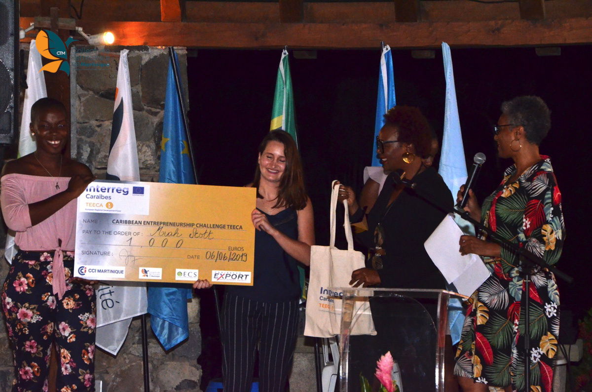 Miah Scott, participant from Grenada (Shea Miah's project), received the 5th prize of the Challenge Miah Scott, participant from Grenada (Shea Miah's project), received the 5th prize of the Challenge