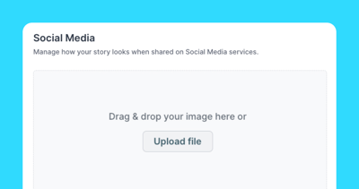Help: Customize how a story looks on social media
