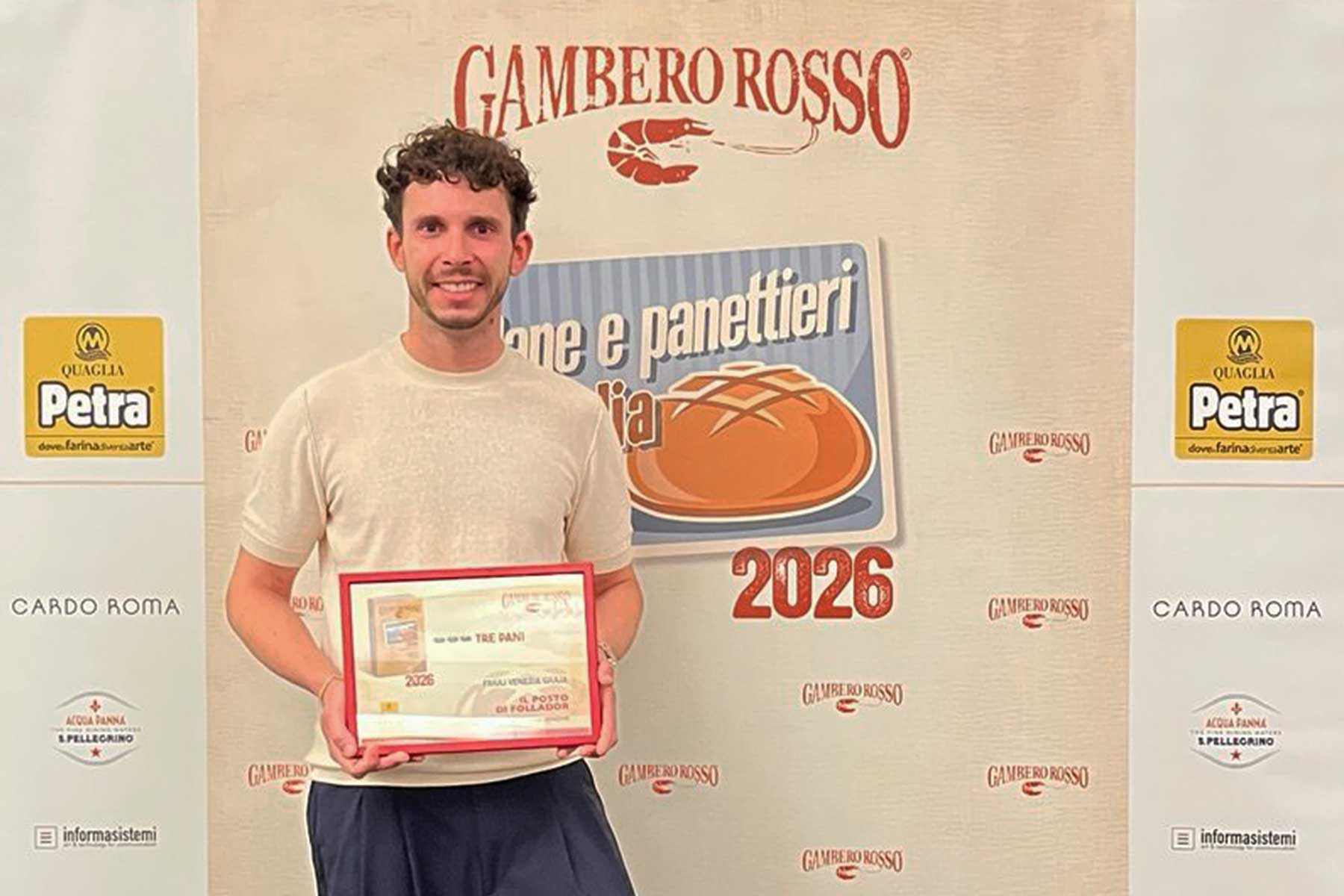 Forno Follador riconfermato tra le eccellenze italiane: arriva il Premio Tre Pani 2026 del Gambero Rosso