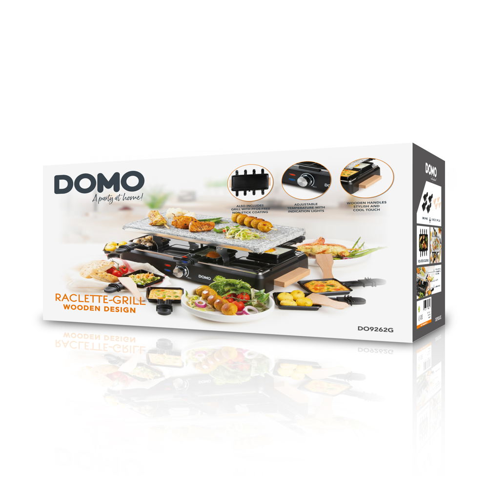 DO9262G Steengrill-Grill-Raclette - Wooden Design
