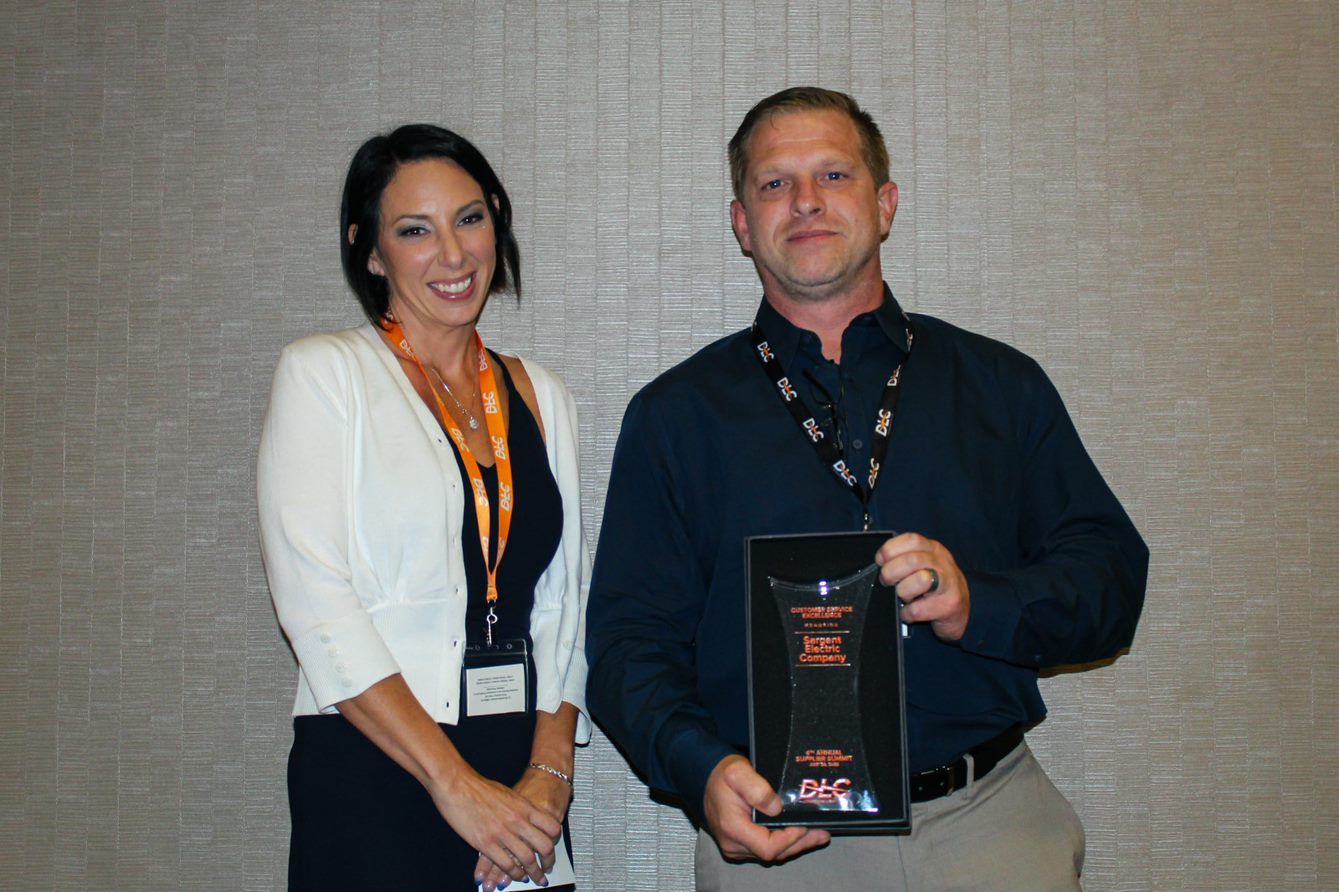 Sargent Electric Company received the 2023 Customer Service Excellence award at Duquesne Light Company's fourth annual Supplier Summit.