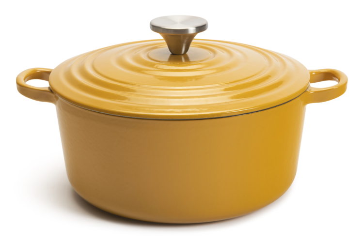 Habitat Global Orche Cast Iron 5.3L Casserole Pot, £45 Habitat Global Orche Cast Iron 5.3L Casserole Pot, £45
