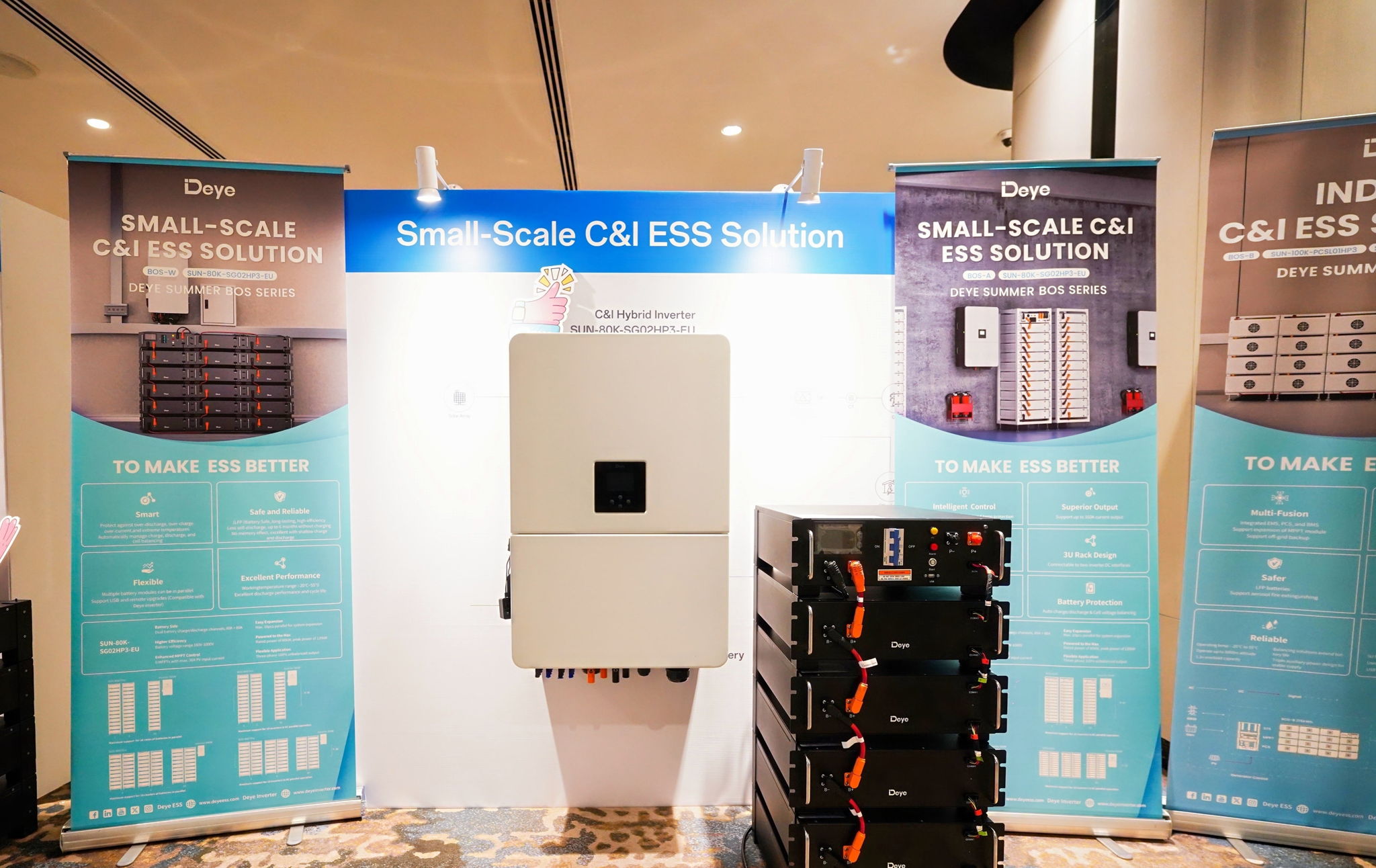 Deye's Smale-scale C&I ESS Solution at product launch