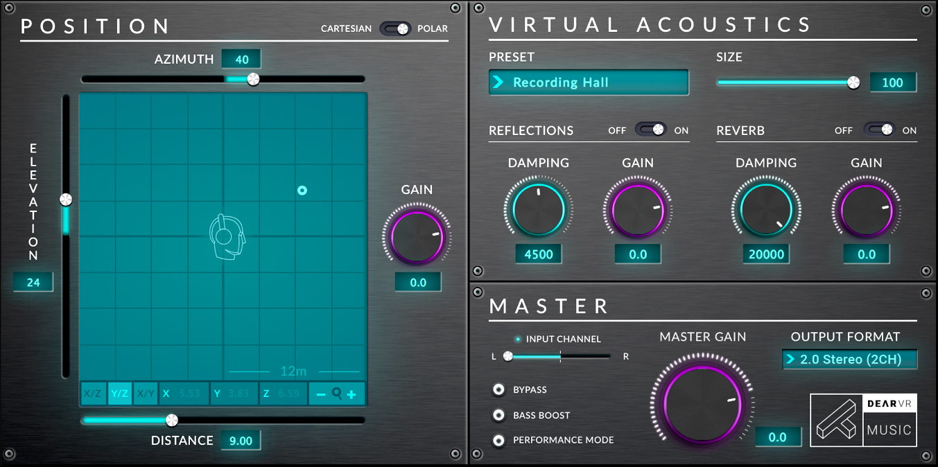 dearVR MUSIC verleent een grootse en brede sound aan elk instrument dearVR MUSIC verleent een grootse en brede sound aan elk instrument