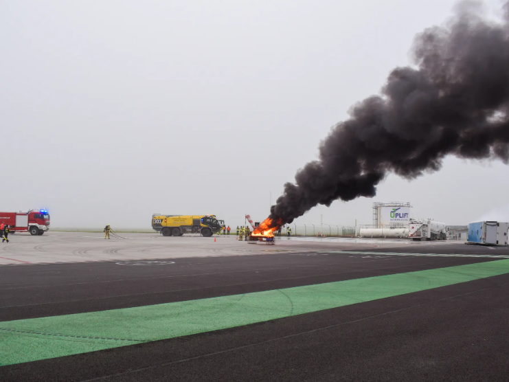 Grootschalige rampoefening op Luchthaven Oostende-Brugge