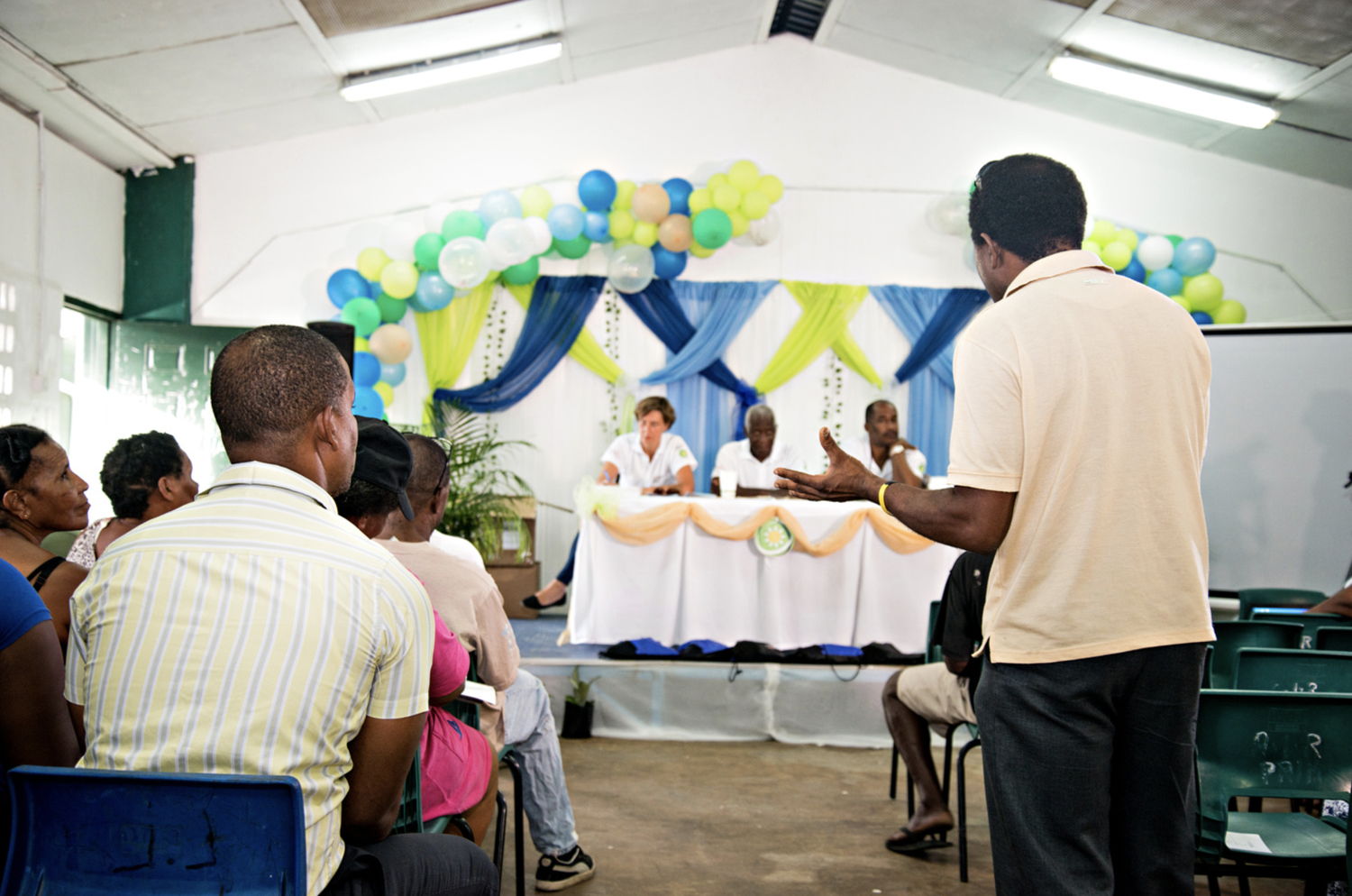 Audience interaction with the panellists.