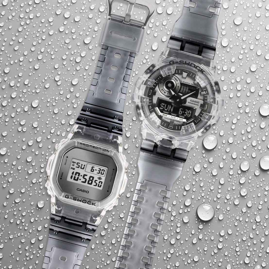 Relojes transparentes, la colección más reciente de G-SHOCK