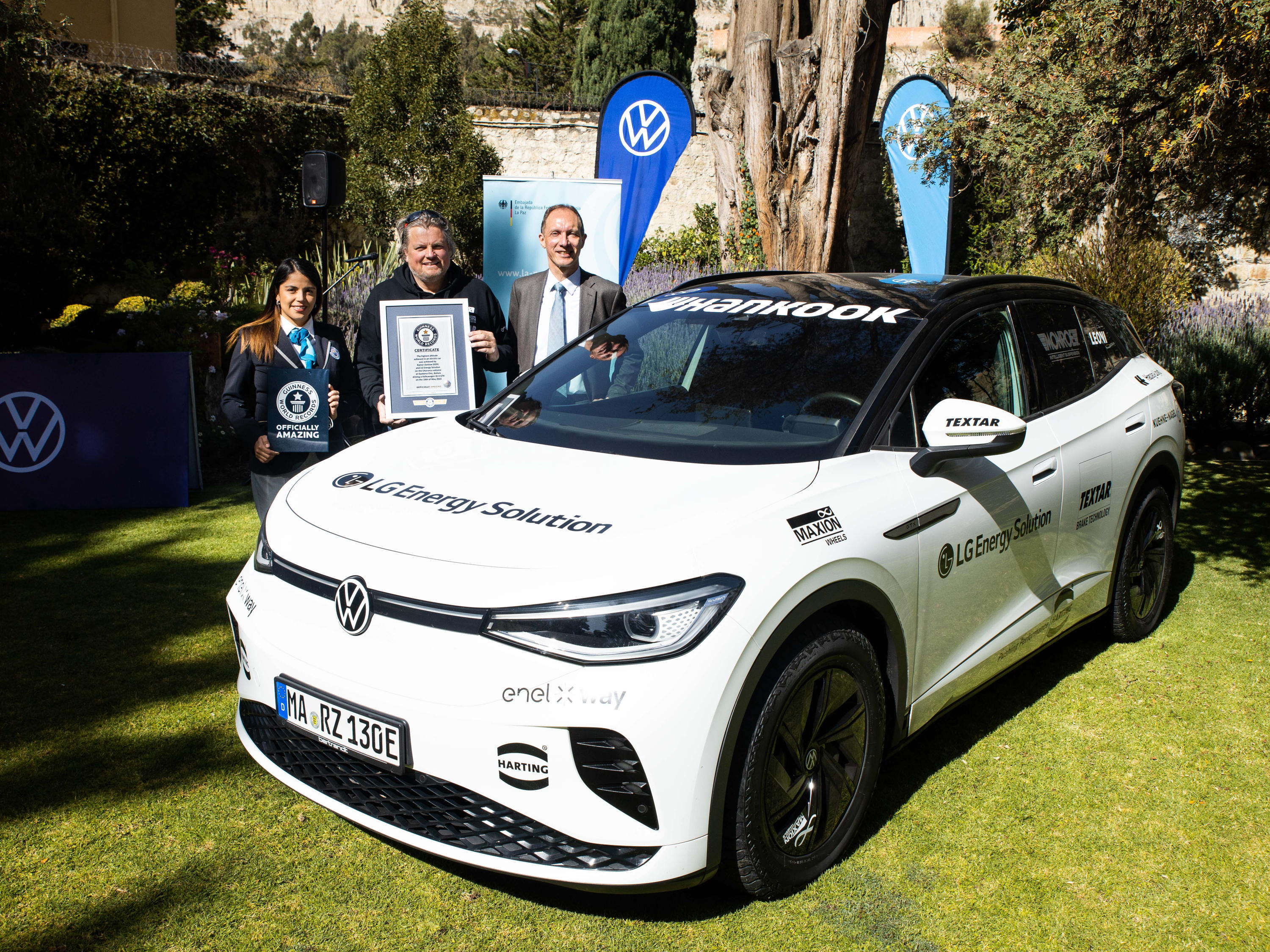 Volkswagen ID.4 Equipped with Intelligent Suspension from Tenneco Completes Record-Setting Climb of South American Volcano