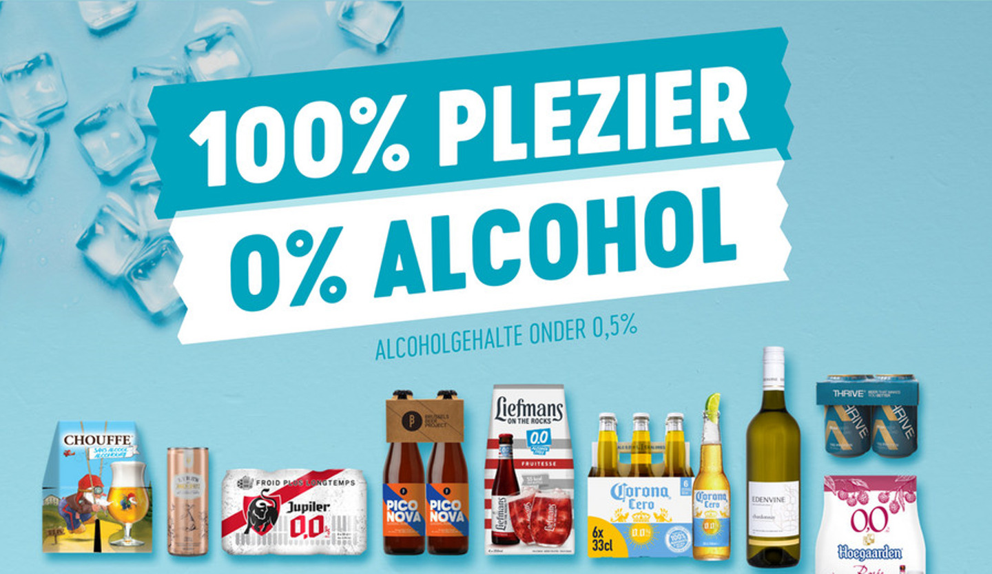 Delhaize anticipeert op de explosieve groei van de alcoholvrije drankenmarkt  