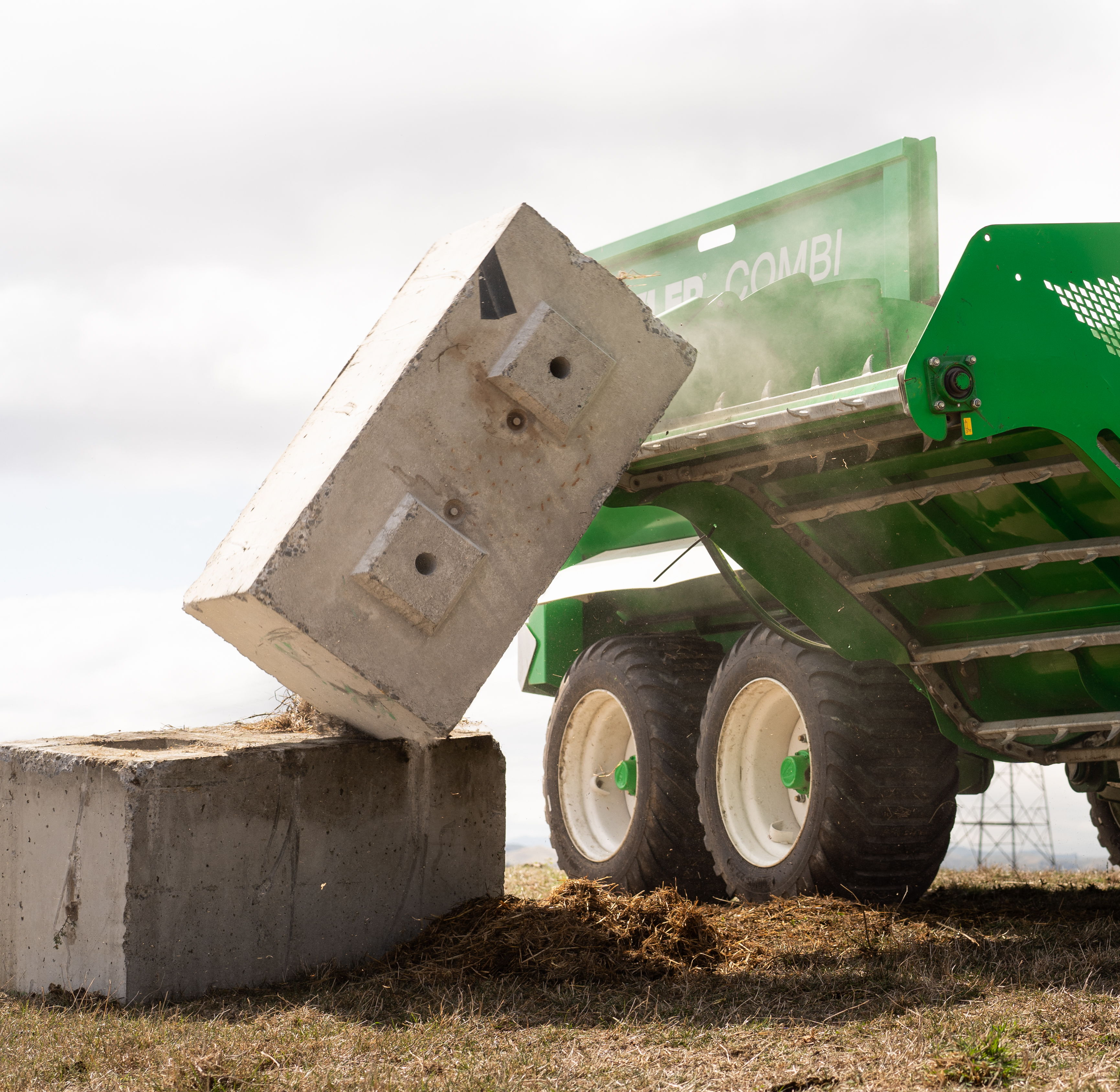 The only livestock feeder in the world that’s tough enough that it can feed out concrete!