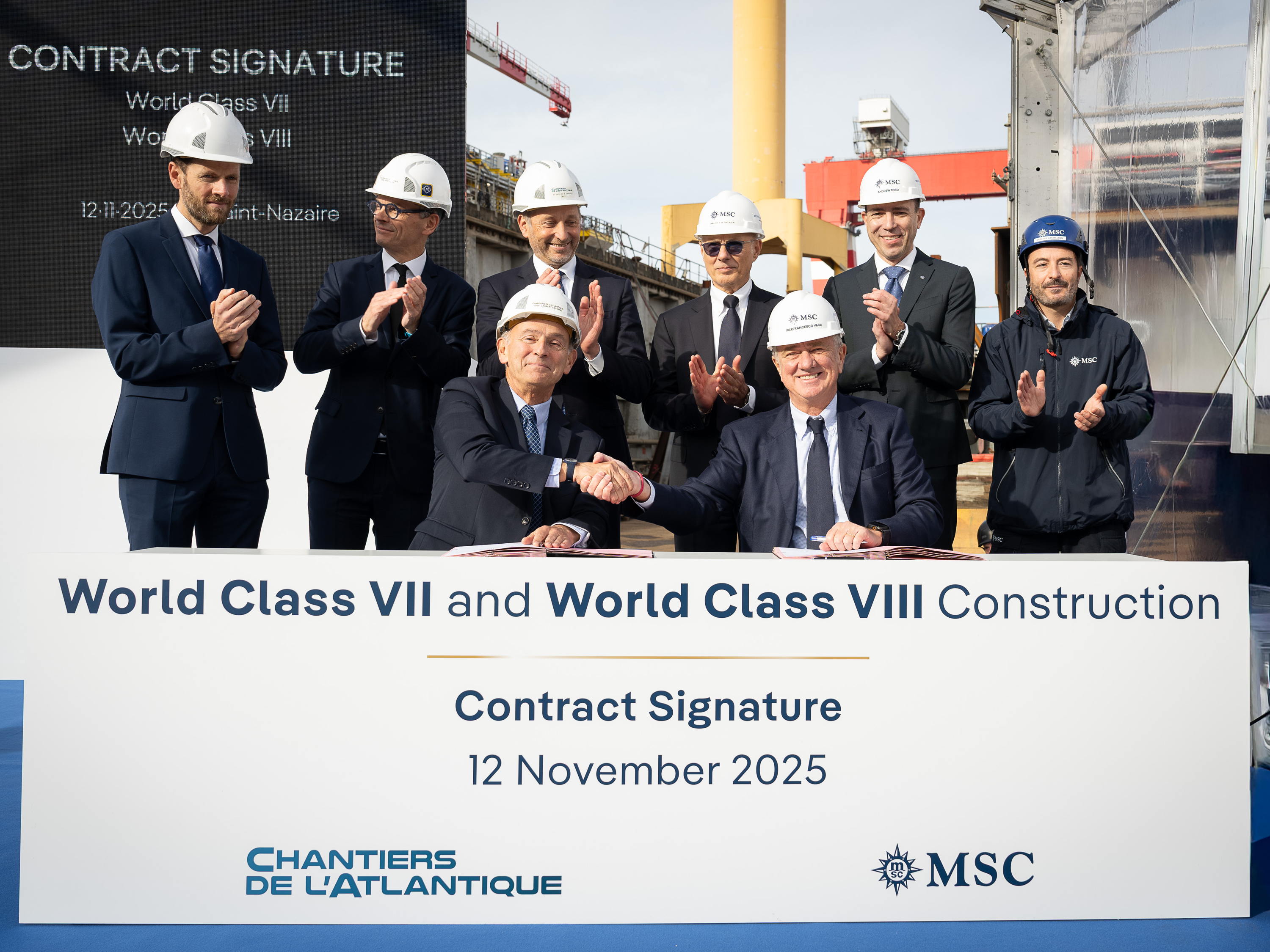 MSC Cruises kondigt twee nieuwe World Class schepen aan tijdens dubbele viering met Chantiers de l’Atlantique