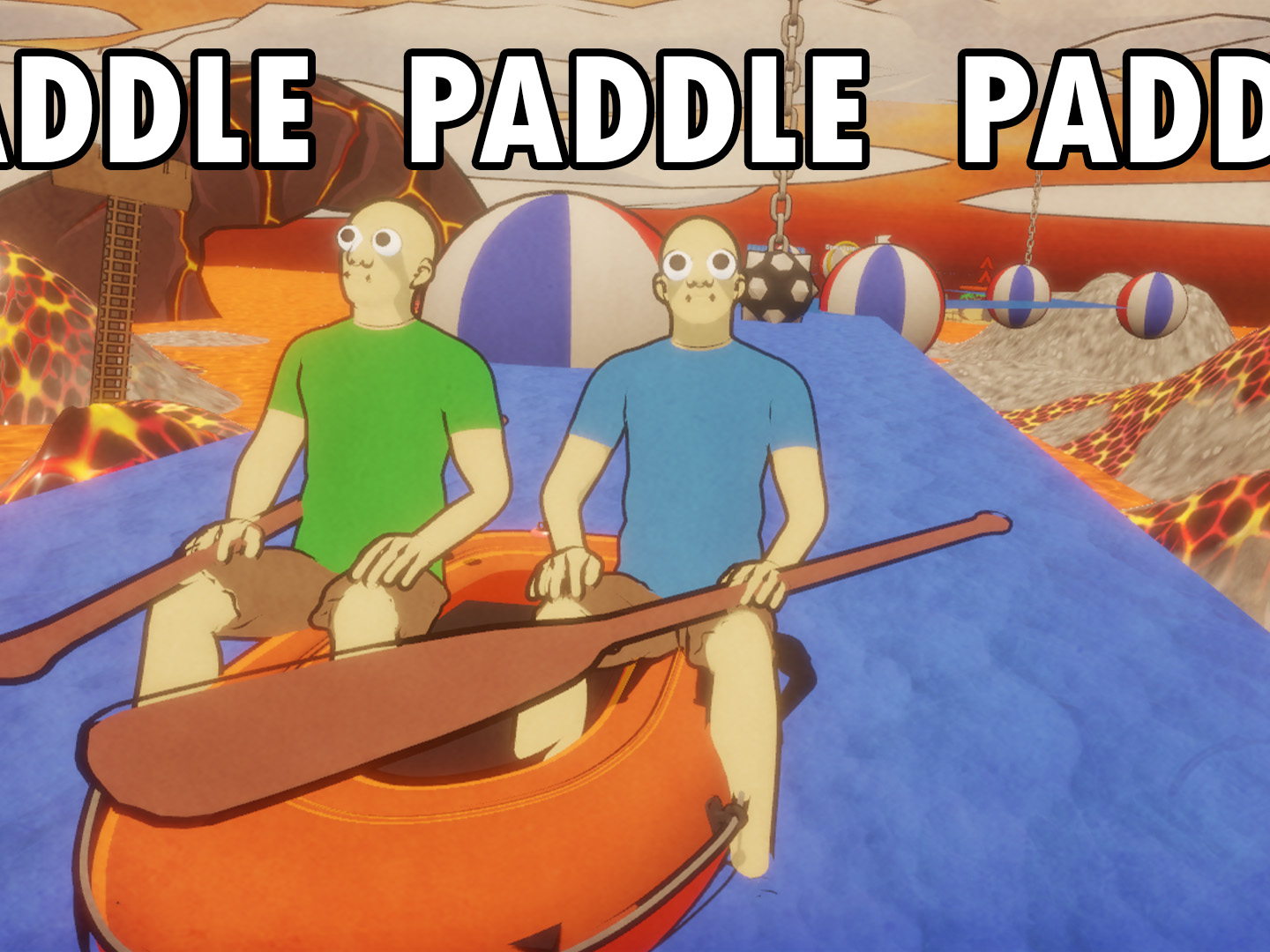 Paddle Paddle Paddle Your Co-op Boat. Wildly Down The (Twitch) Stream !