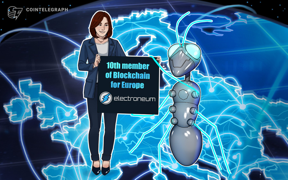 COINTELEGRAPH|Crypto payments network becomes 10th member of Blockchain for Europe