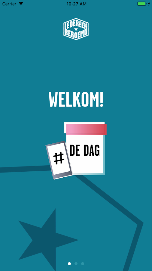 #Dedag, nieuwe rubriek en app van Iedereen beroemd