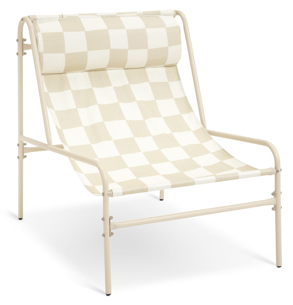 Habitat Teka Metal Garden Chair - Cream & White, £50