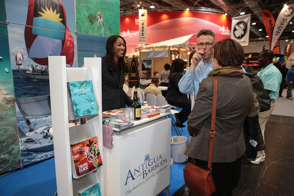 Antigua and Barbuda's Promotional Booth at the OECS' joint representation at Boot 2016 in Germany.