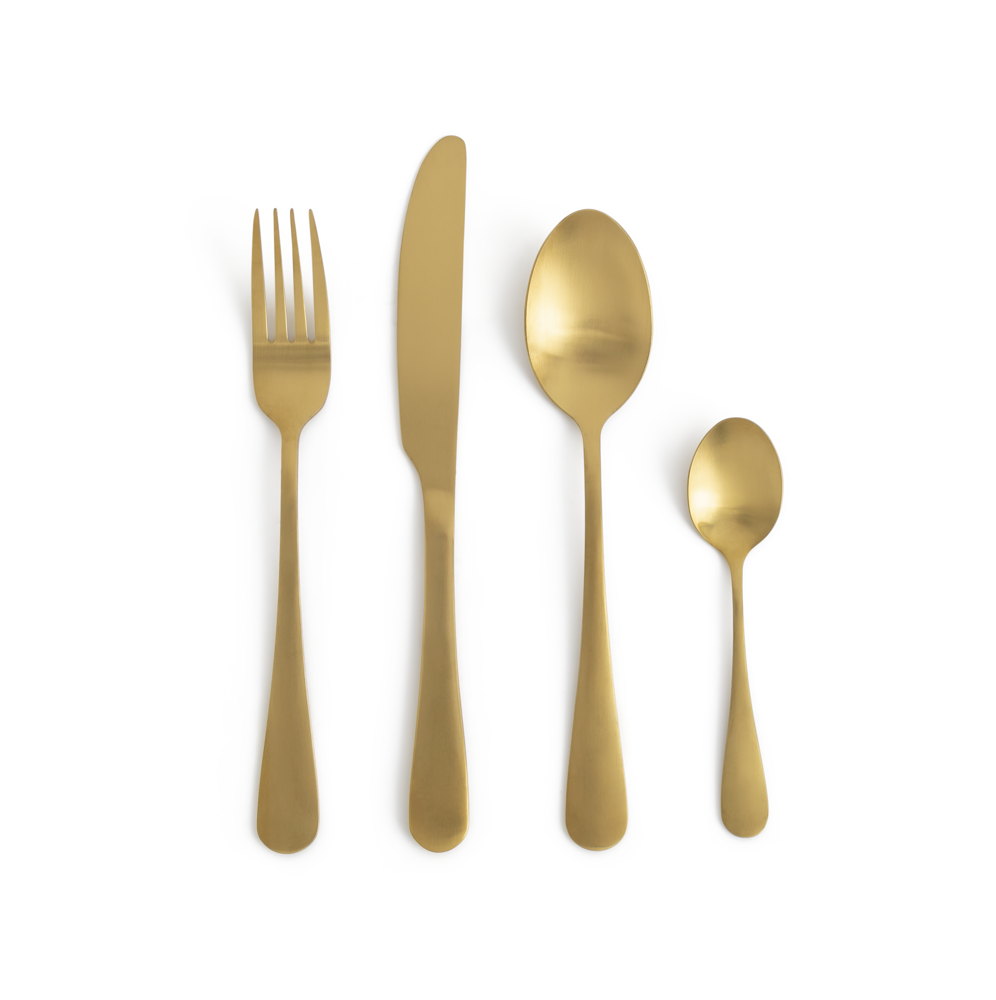 Habitat 16 Piece Gold Stainless Steel Cutlery Set, £28