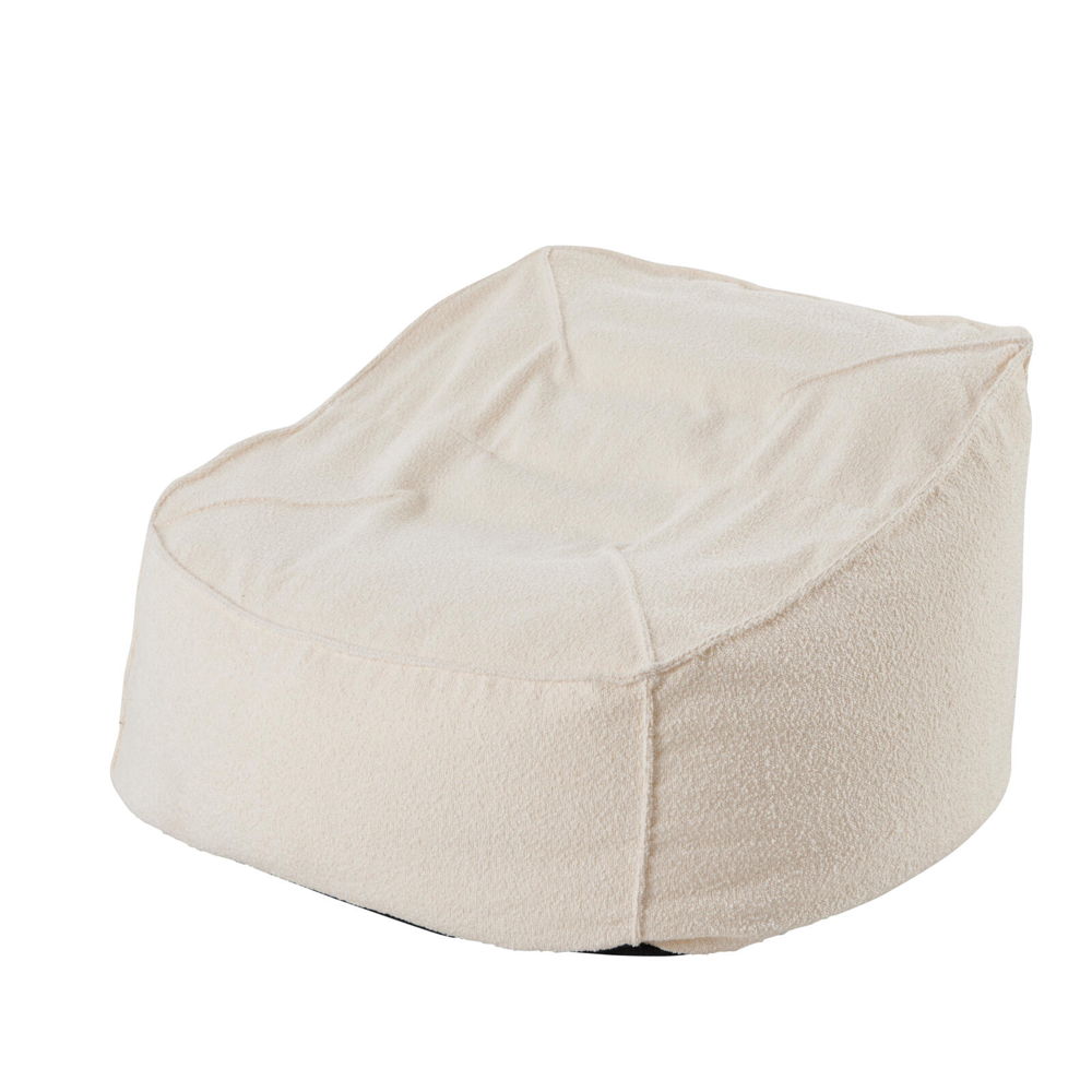 JACKI Fauteuil pouf poire blanc H 58 x Larg. 100 x P 90 cm, 129€