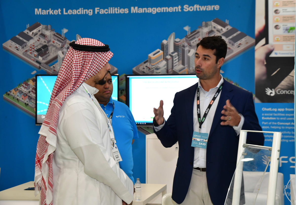 Tech exhibitor at FM EXPO Saudi and Saudi Clean Expo 2019