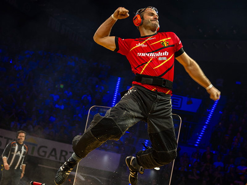 Jamie Head remporte le Championnat du monde individuel STIHL TIMBERSPORTS®, assurant une double médaille d’or pour l'Australie. Koen Martens, de Belgique, remporte une cinquième place bien méritée!