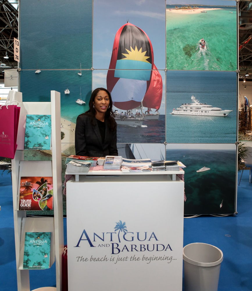 Antigua and Barbuda's Promotional Booth at the OECS' joint representation at Boot 2016 in Germany.