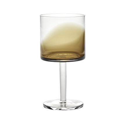 Zuma Red Wine Glass, Set of 4 - Stained Amber, $216 by Kelly Wearstler I www.kellywearstler.com