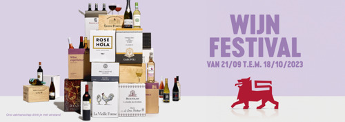 Nieuwe promoties van het Wijnfestival en een vast assortiment “Kleine Leeuwtjes”-wijnen 