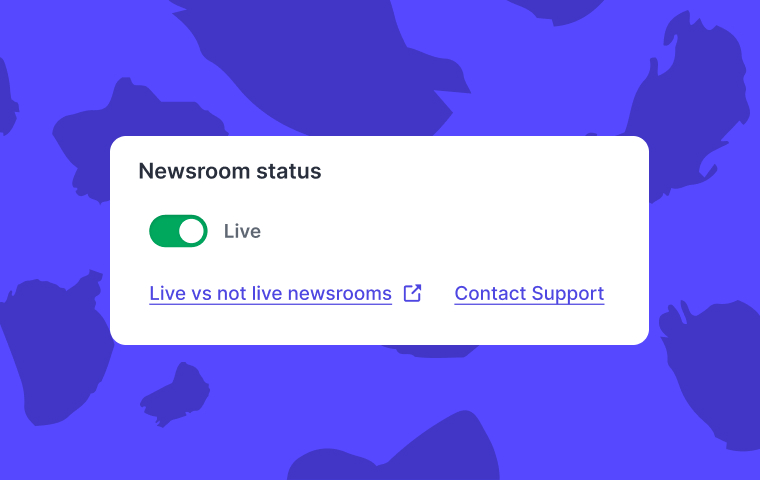 Site status: 'Live' and 'Non-live'