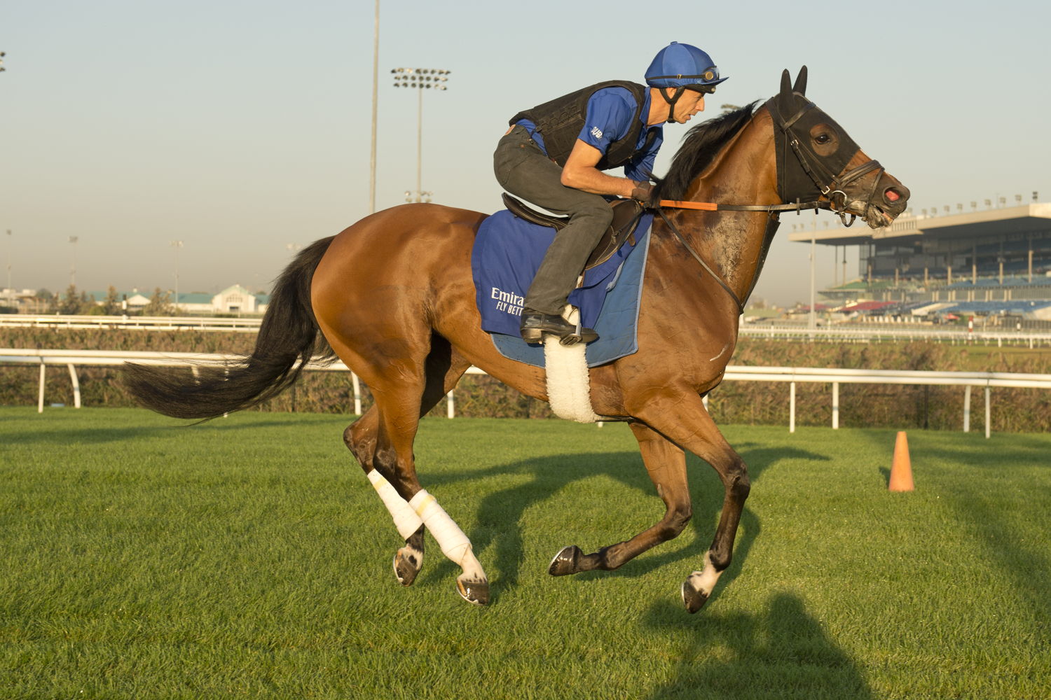 E.P. Taylor contender With The Moonlight and exercise rider Graham Colbert at Woodbine (Michael Burns Photo)
